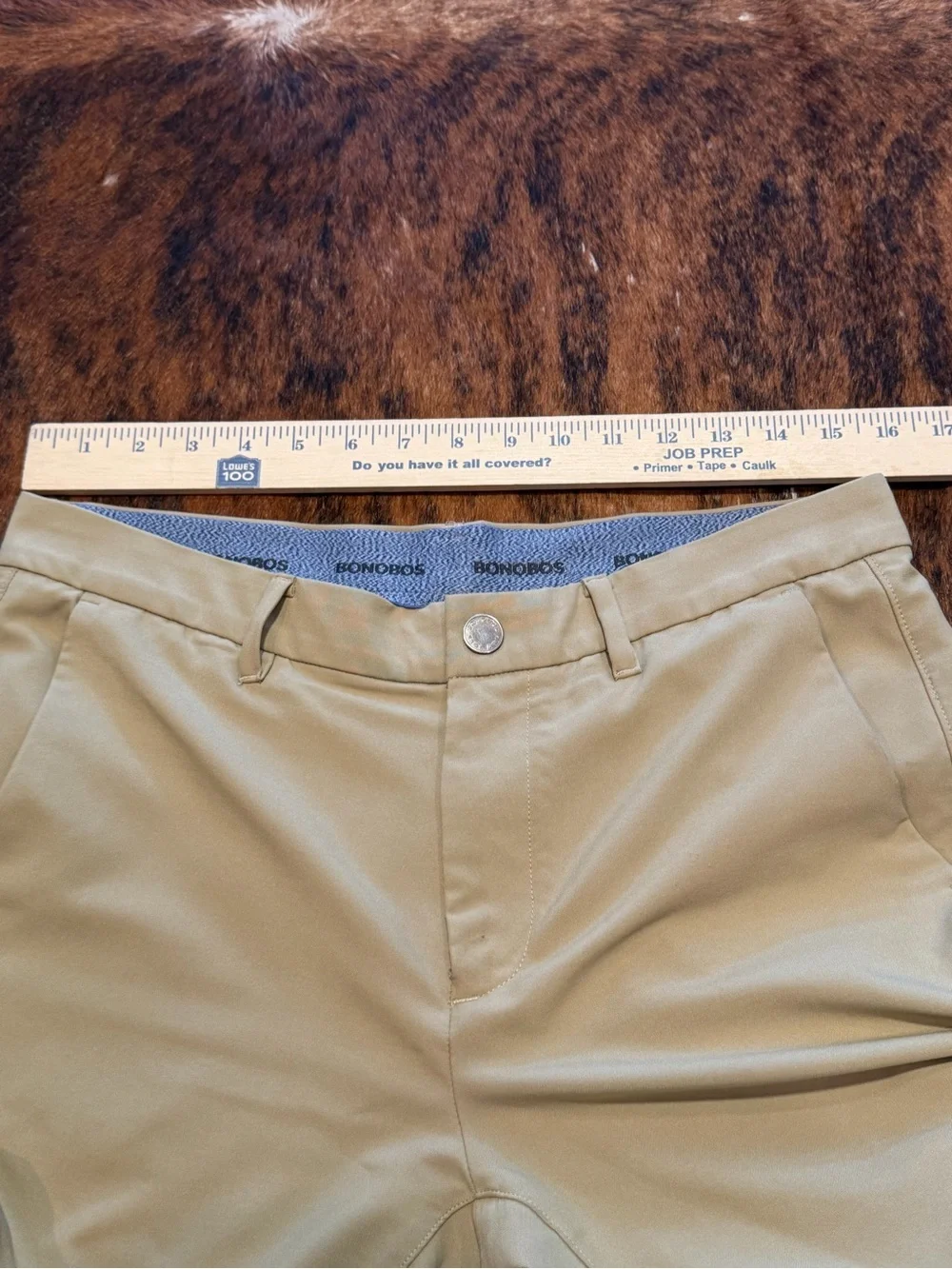 Mens Highland Tour Bonobos Golf 31/28 Tailored Khaki Tan Pants